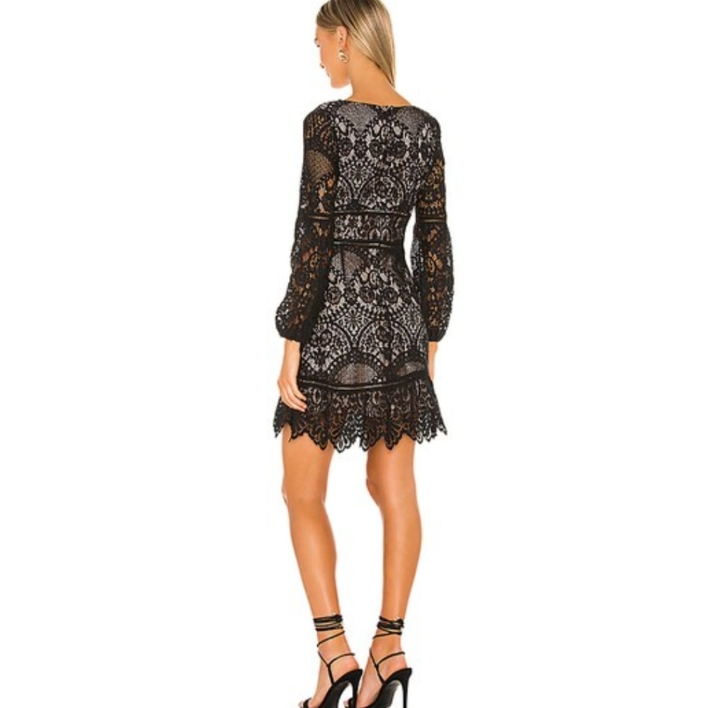 BB Dakota RSVP by Steve Madden That's Deep Lace Dress - Picture 3 of 4